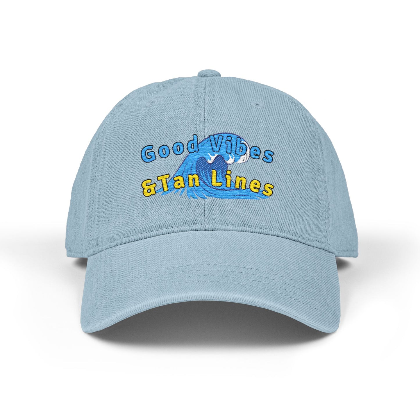 Good Vibe & Tan lines Denim Hat (Embroidery)