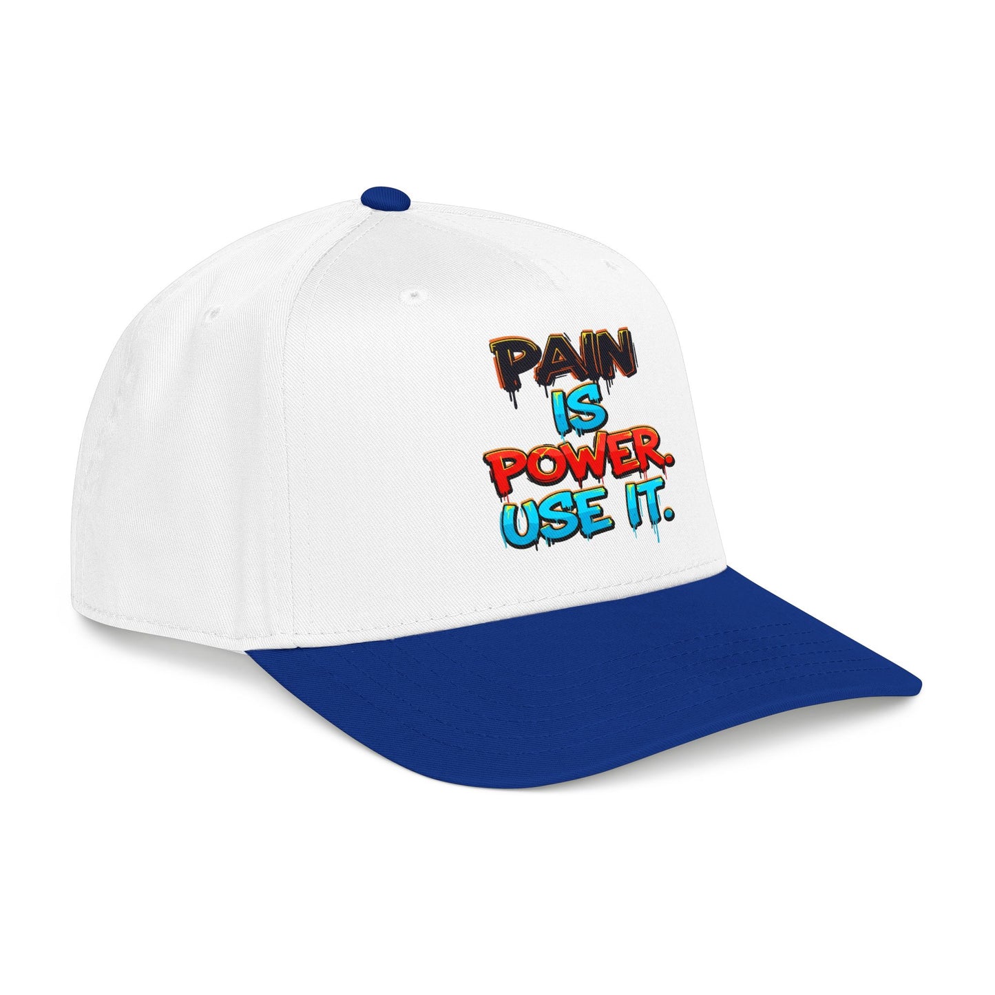Baseball Cap — "Pain Is Power. Use It." Motivational Streetwear Hat