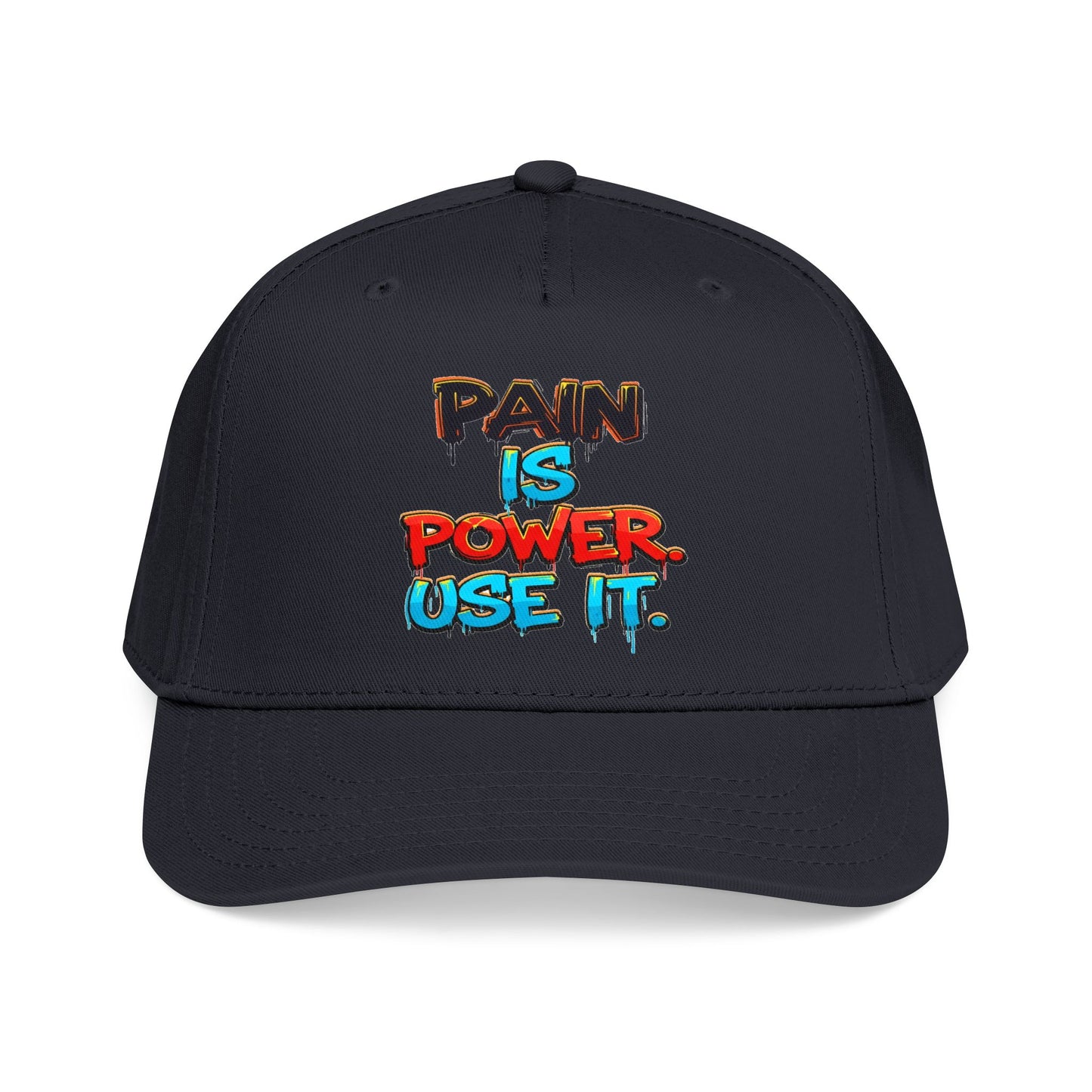 Baseball Cap — "Pain Is Power. Use It." Motivational Streetwear Hat