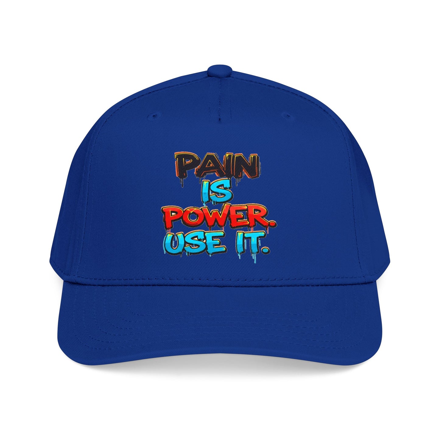 Baseball Cap — "Pain Is Power. Use It." Motivational Streetwear Hat