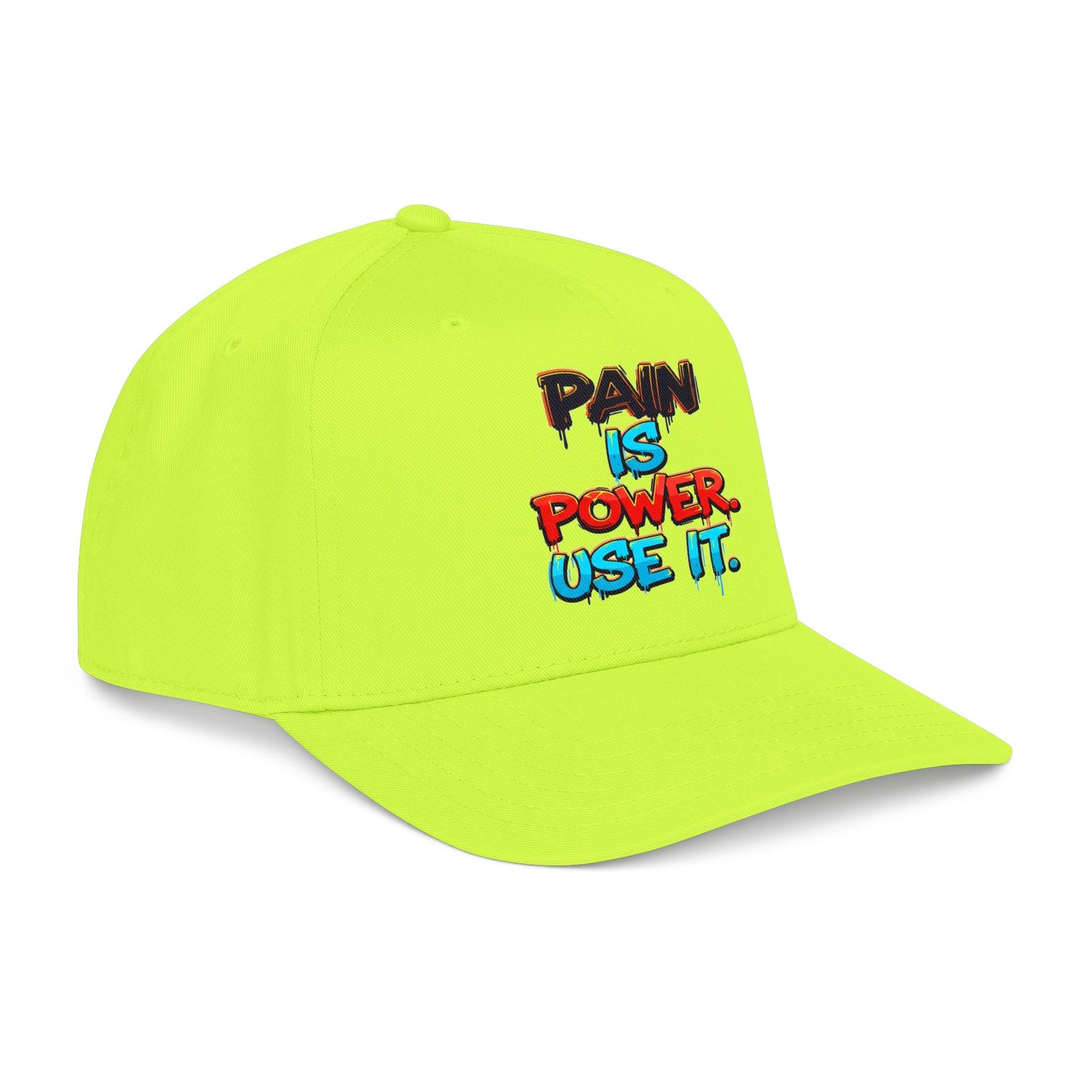 Baseball Cap — "Pain Is Power. Use It." Motivational Streetwear Hat