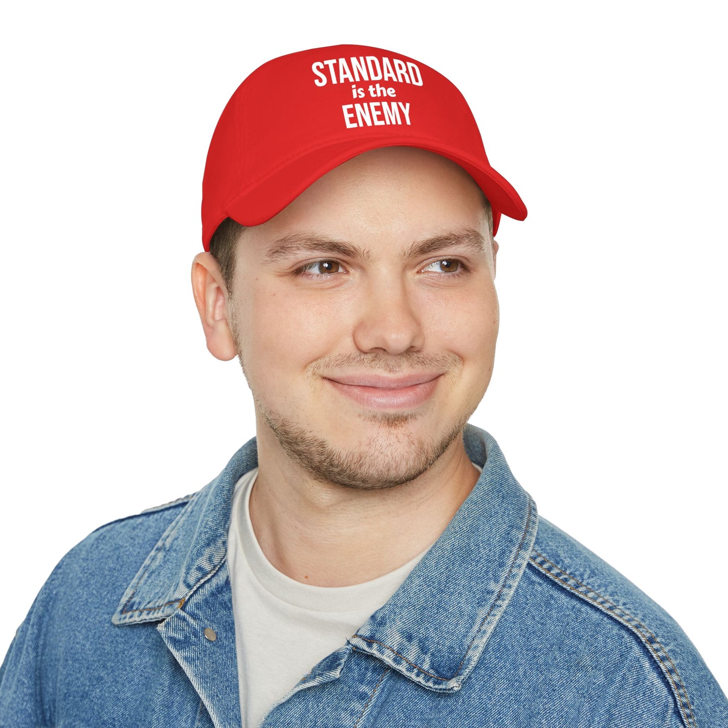 "Standard Is The Enemy" Low Profile Baseball Cap – Bold Statement Dad Hat