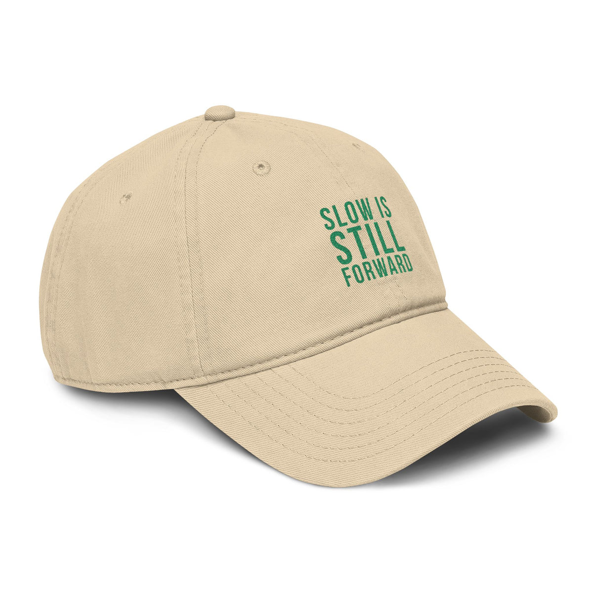 Slow Is Still Forward — Embroidered Washed Baseball Cap