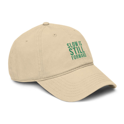Slow Is Still Forward — Embroidered Washed Baseball Cap