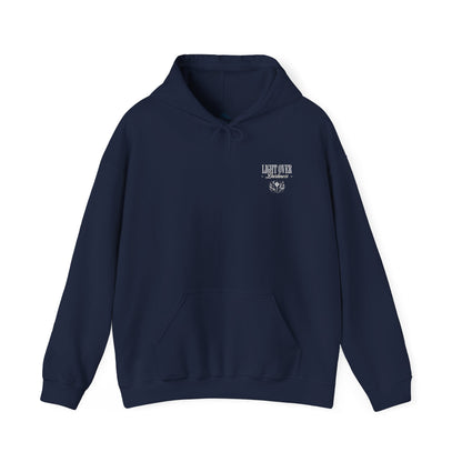 Stylish Unisex Light Over Darkness Hoodie - Comfort & Versatility for Every Season