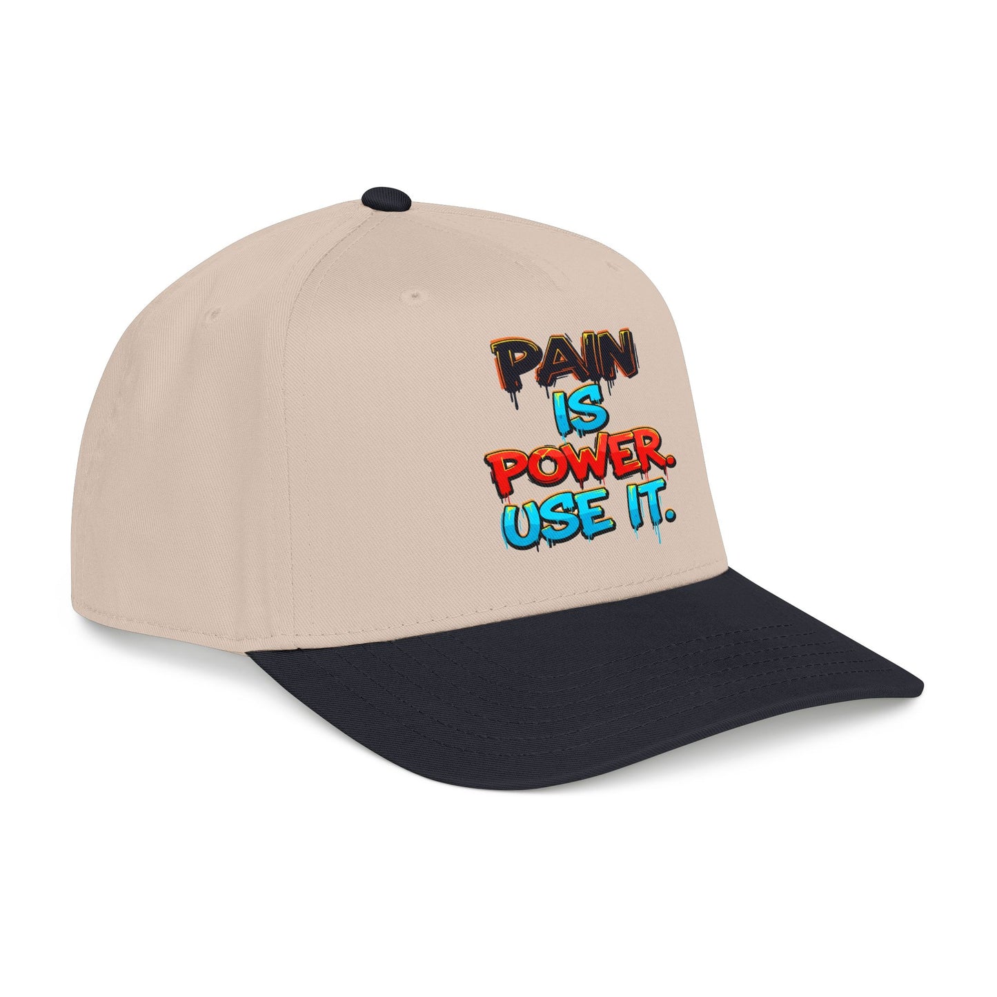 Baseball Cap — "Pain Is Power. Use It." Motivational Streetwear Hat