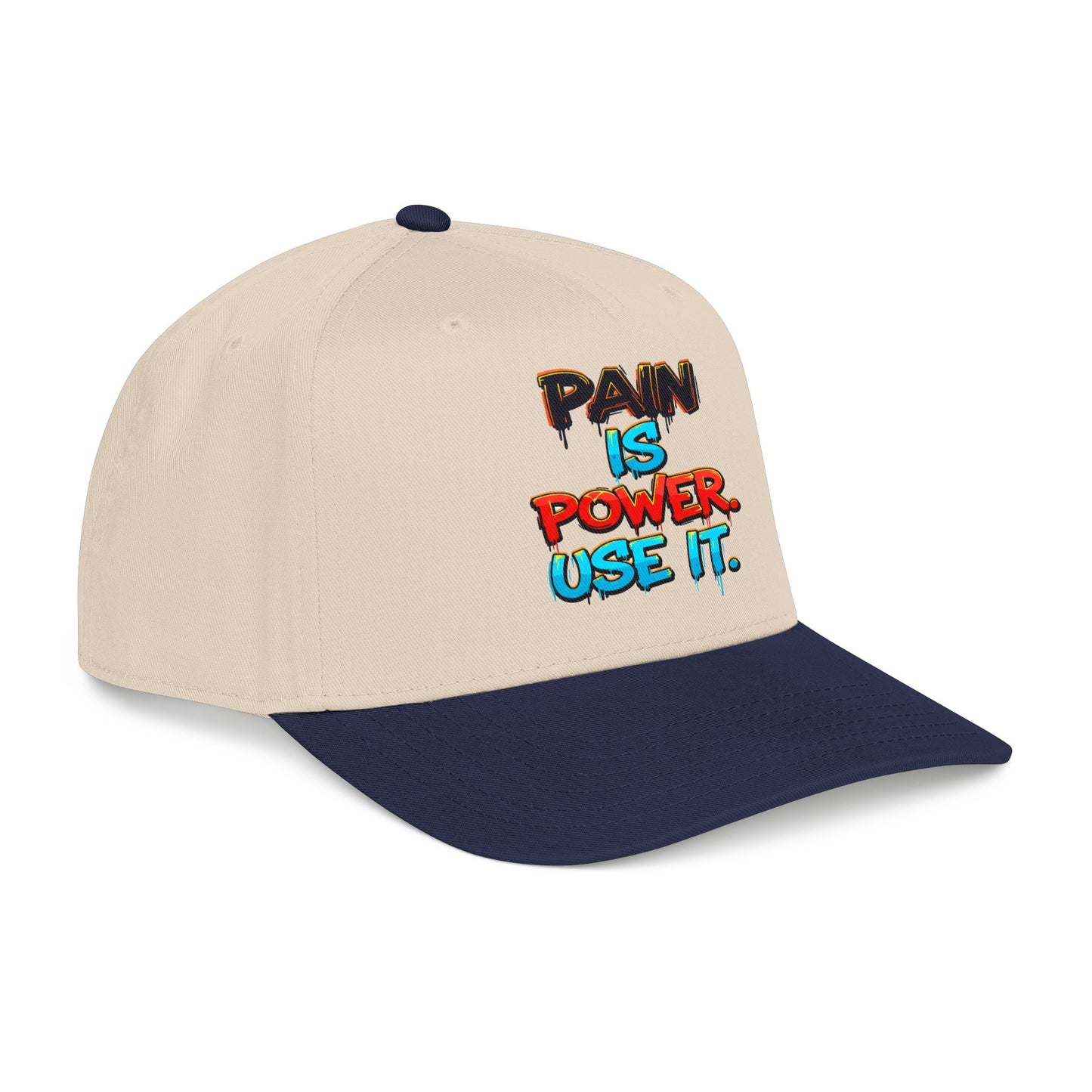 Baseball Cap — "Pain Is Power. Use It." Motivational Streetwear Hat