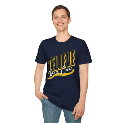 Believe you can T-Shirt, Motivational Tee, Unisex Graphic Shirt, Gift, Casual Wear, Summer Fashion