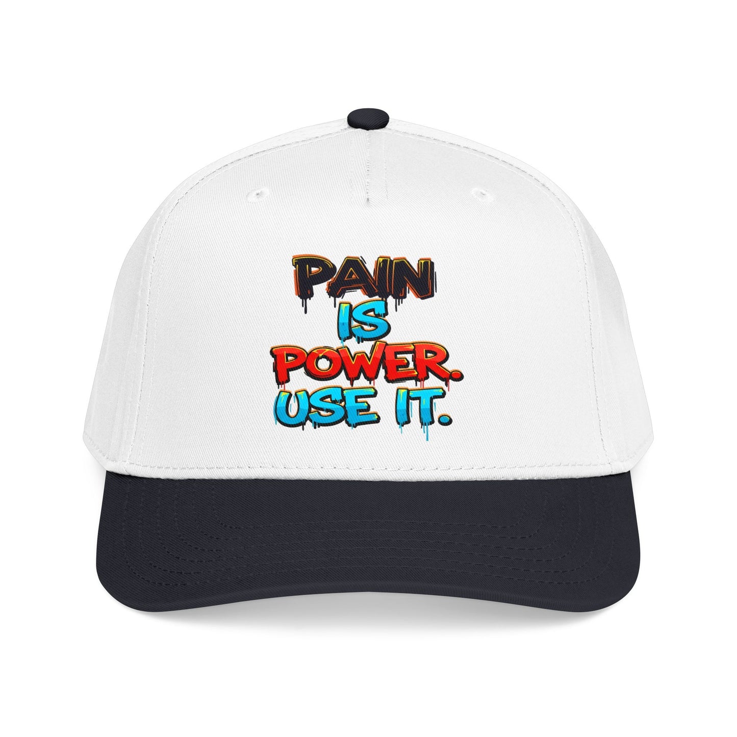 Baseball Cap — "Pain Is Power. Use It." Motivational Streetwear Hat