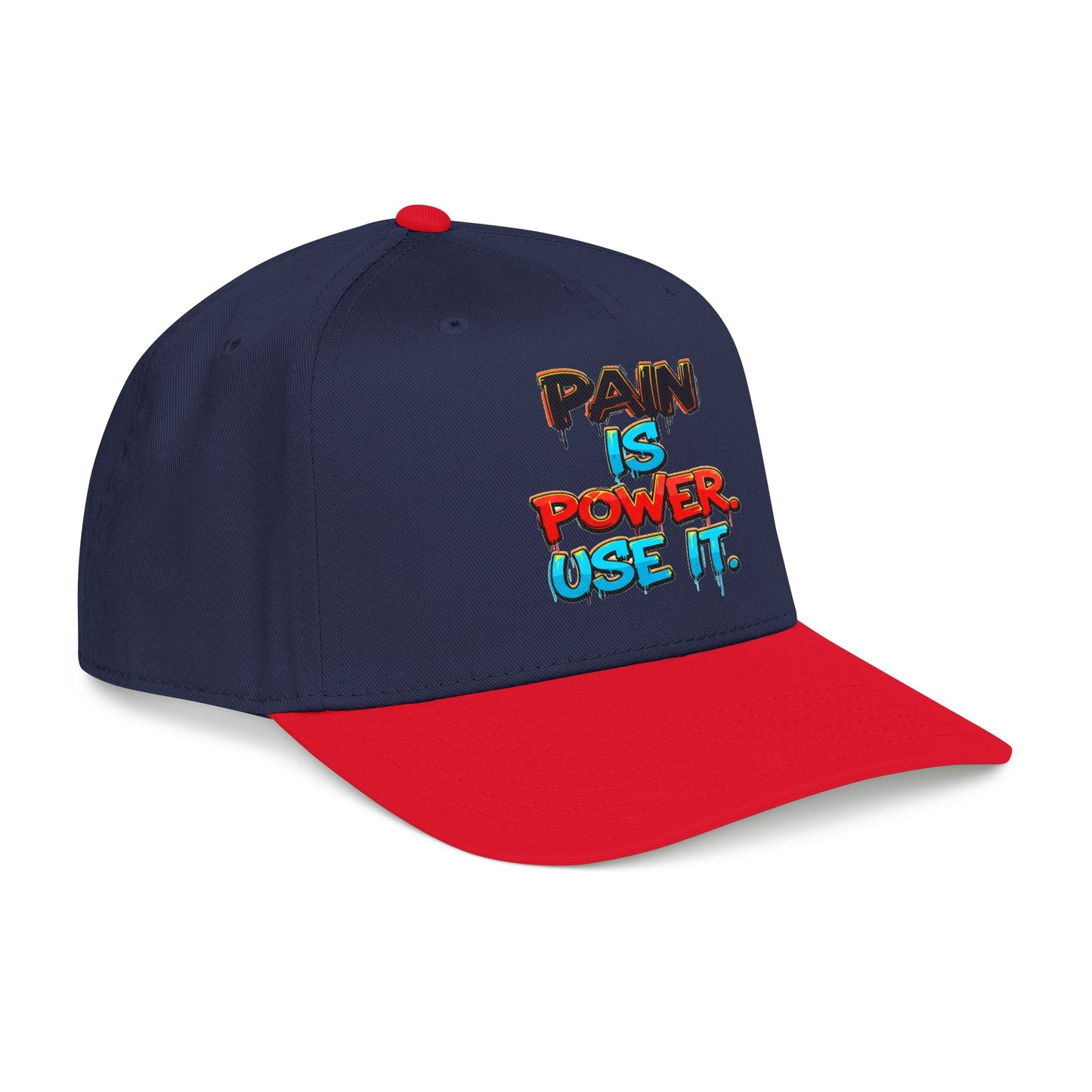 Baseball Cap — "Pain Is Power. Use It." Motivational Streetwear Hat