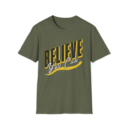 Believe you can T-Shirt, Motivational Tee, Unisex Graphic Shirt, Gift, Casual Wear, Summer Fashion