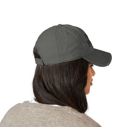 Quiet Power Dad Hat | Distressed Embroidered Baseball Cap