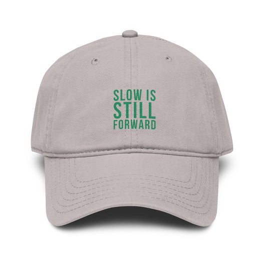 Slow Is Still Forward — Embroidered Washed Baseball Cap