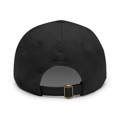 Motivational Dad Hat with Leather Patch, Custom Baseball Cap, Stylish Sun Hat