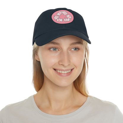 KIND Dad Hat with Leather Patch, Motivational Baseball Cap, Stylish Sun Hat