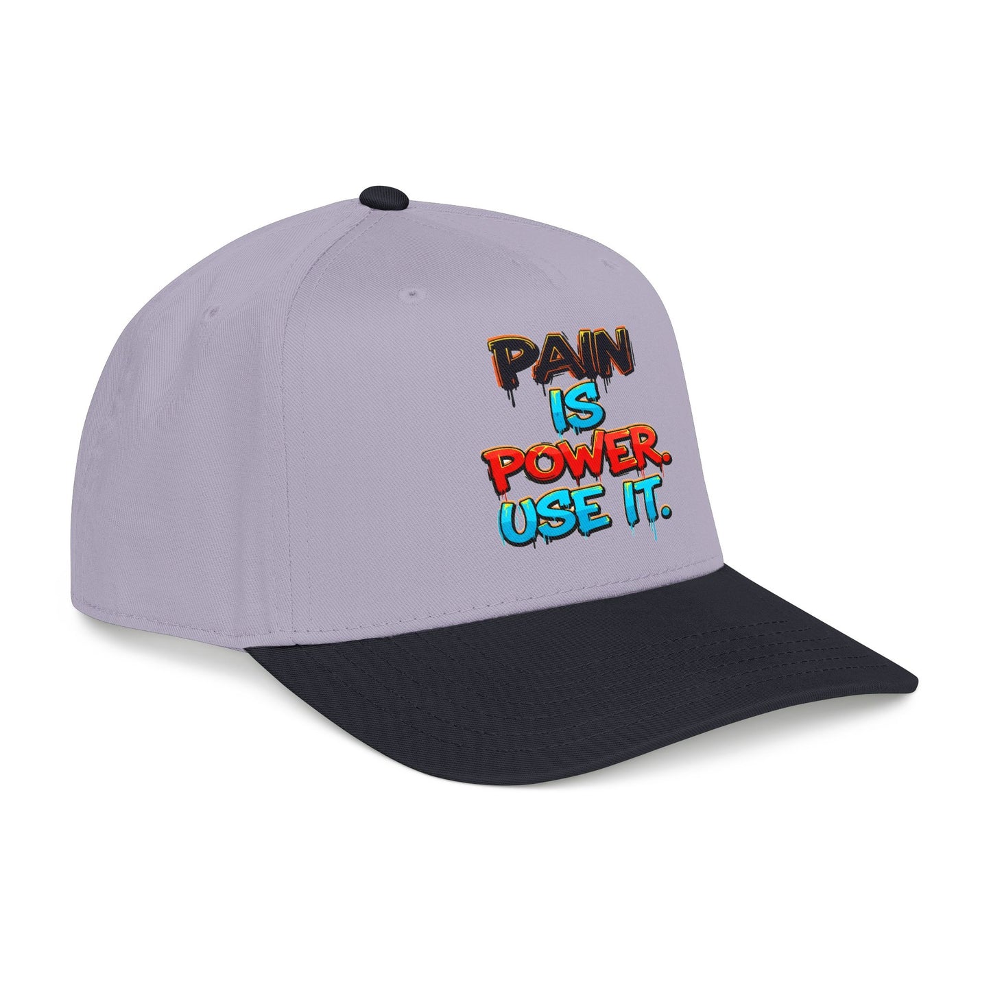 Baseball Cap — "Pain Is Power. Use It." Motivational Streetwear Hat