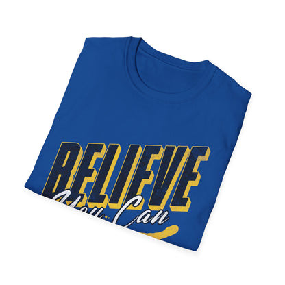 Believe you can T-Shirt, Motivational Tee, Unisex Graphic Shirt, Gift, Casual Wear, Summer Fashion