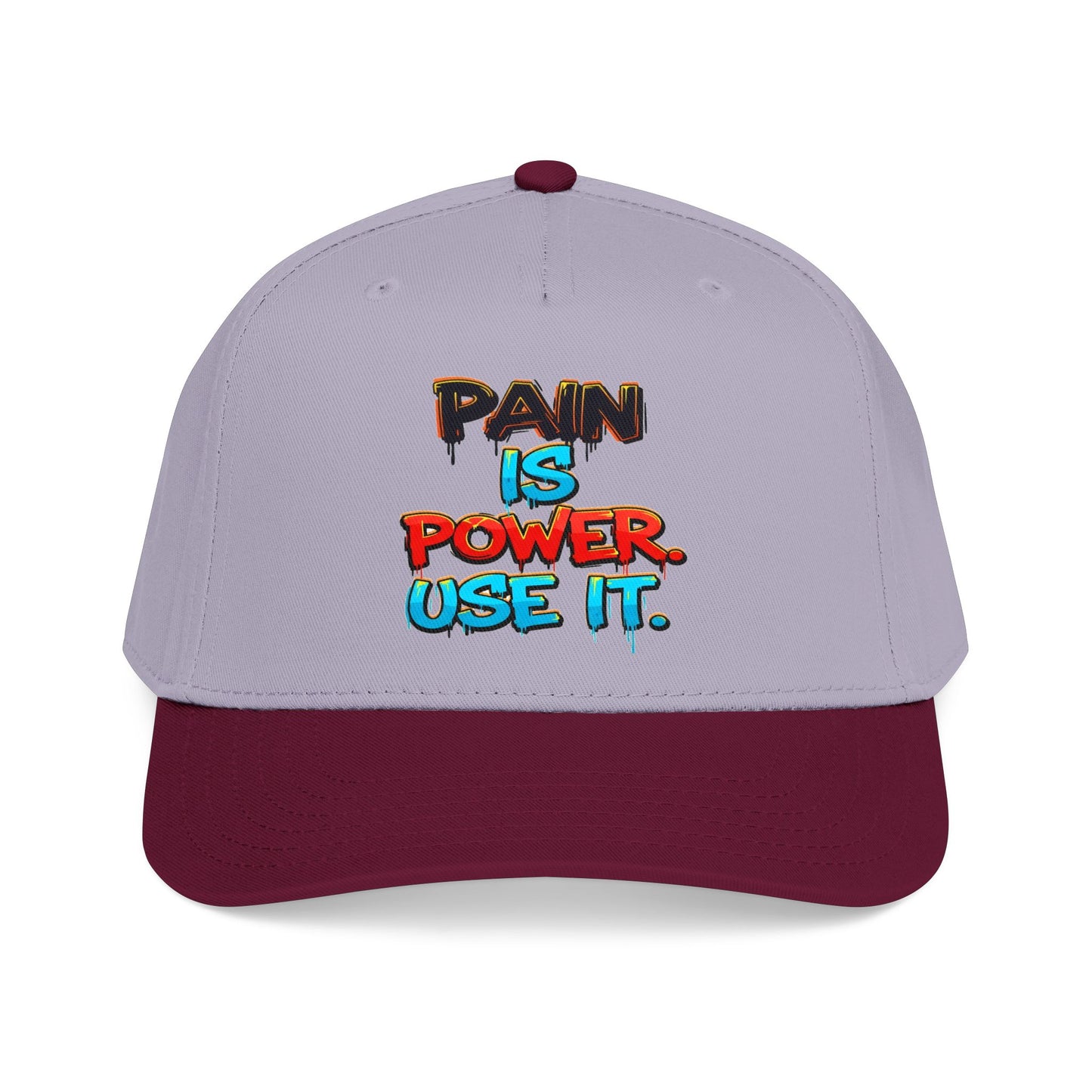 Baseball Cap — "Pain Is Power. Use It." Motivational Streetwear Hat