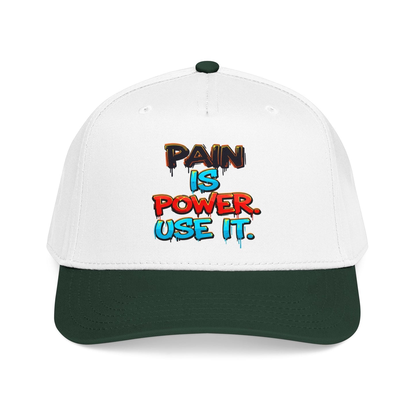 Baseball Cap — "Pain Is Power. Use It." Motivational Streetwear Hat