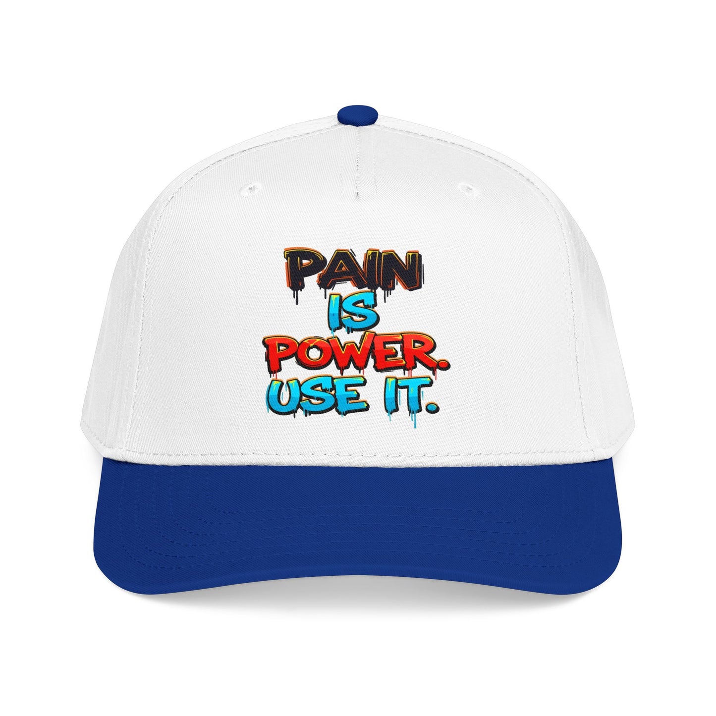 Baseball Cap — "Pain Is Power. Use It." Motivational Streetwear Hat