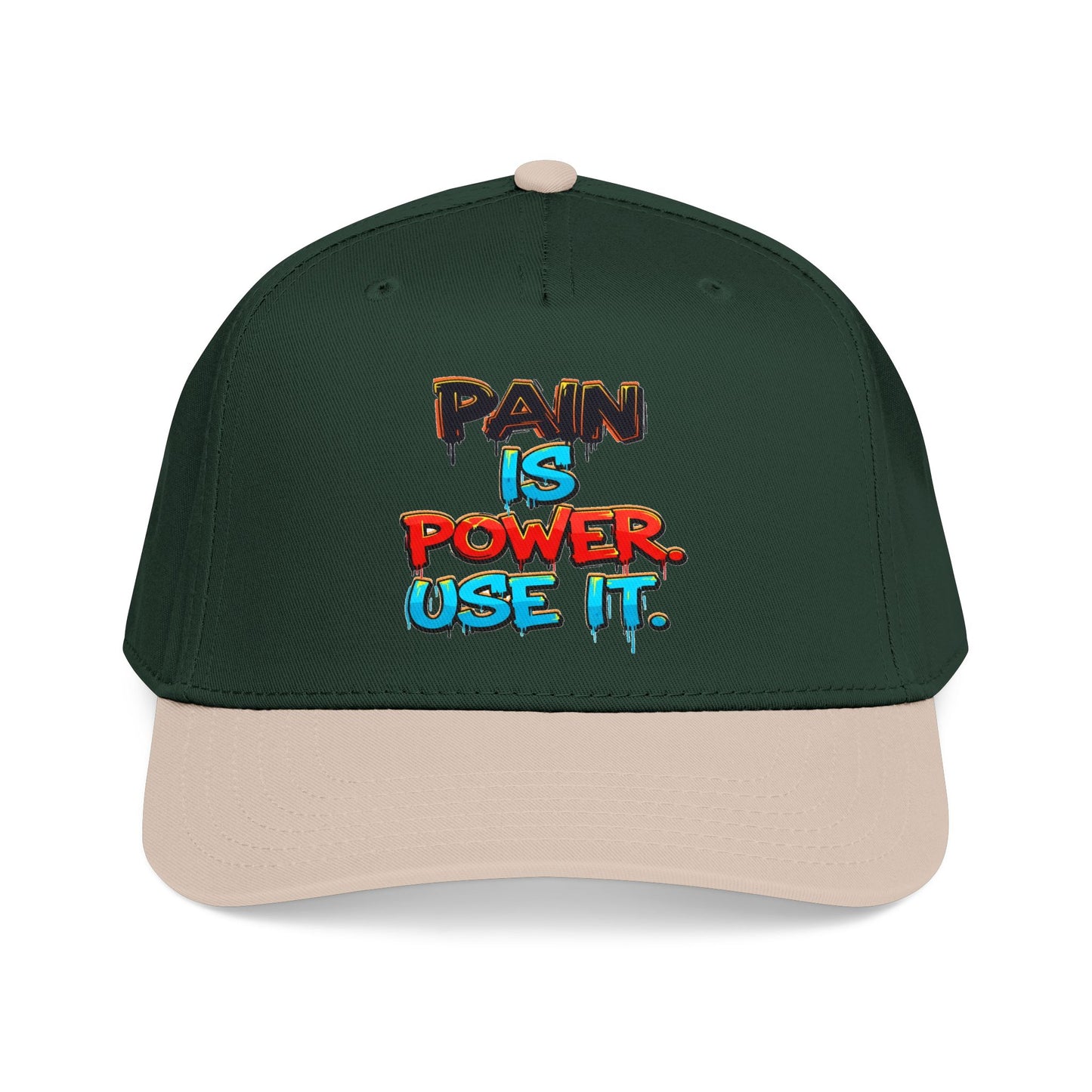 Baseball Cap — "Pain Is Power. Use It." Motivational Streetwear Hat