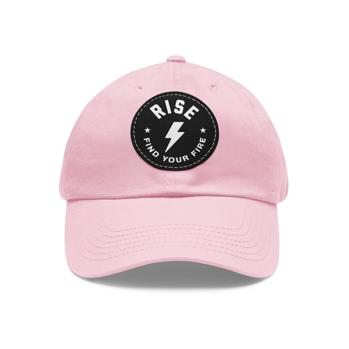 Motivational Dad Hat with Leather Patch, Custom Baseball Cap, Stylish Sun Hat