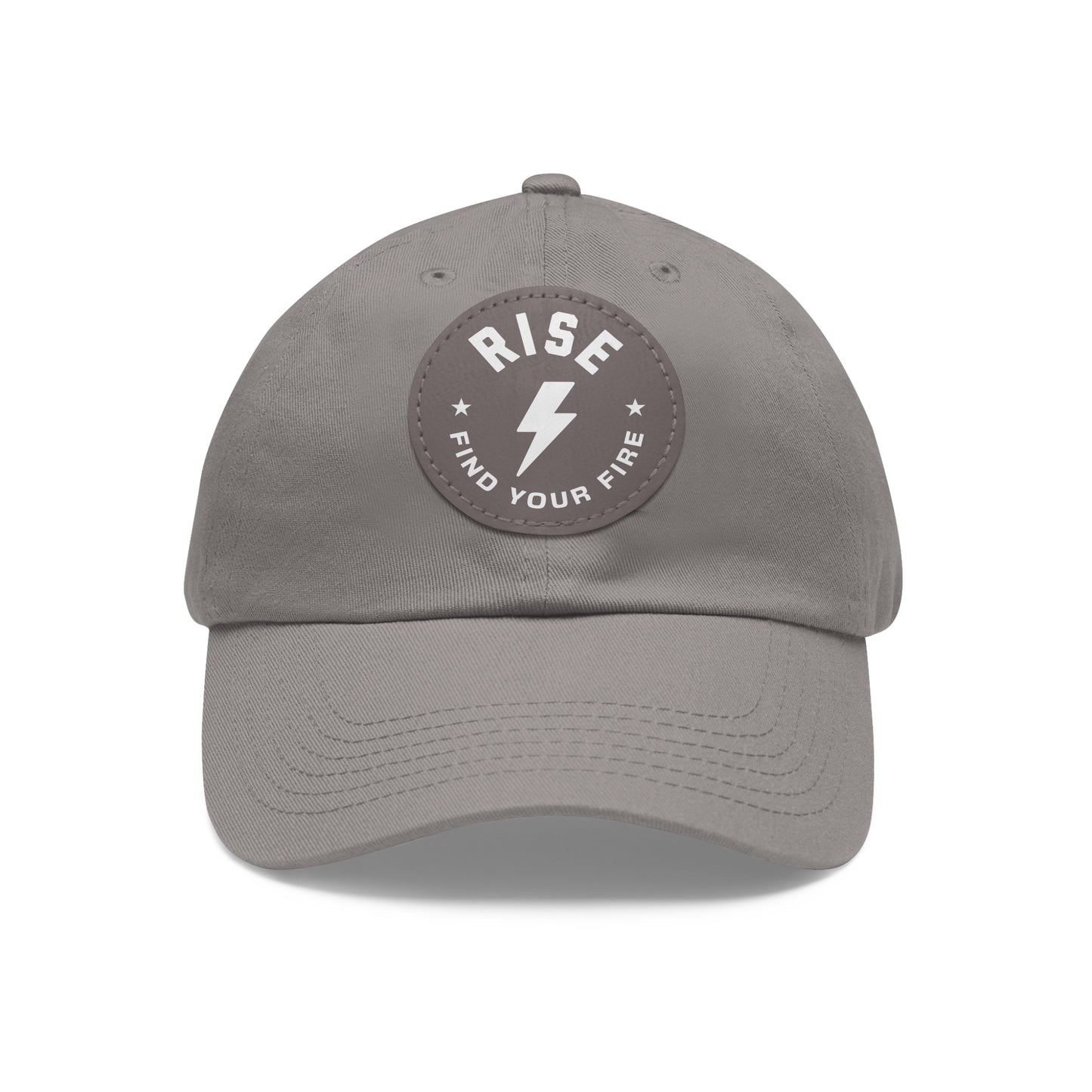 Motivational Dad Hat with Leather Patch, Custom Baseball Cap, Stylish Sun Hat