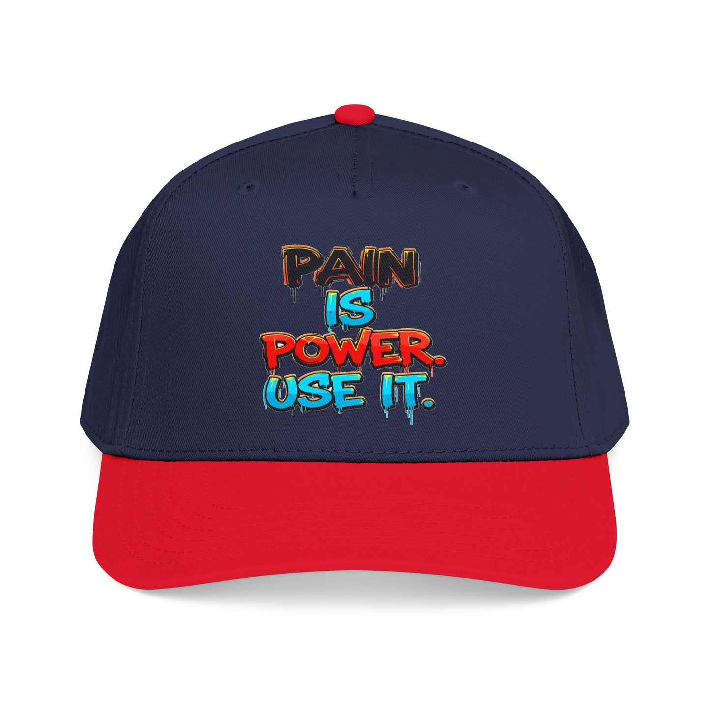 Baseball Cap — "Pain Is Power. Use It." Motivational Streetwear Hat
