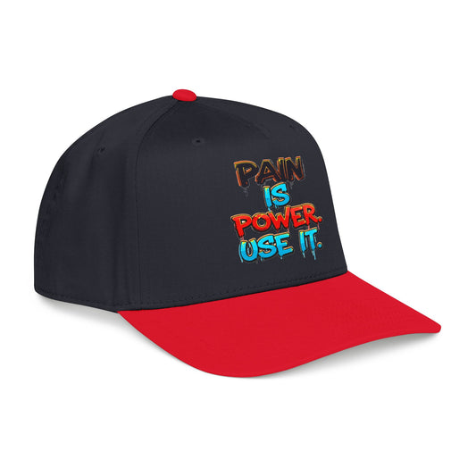Baseball Cap — "Pain Is Power. Use It." Motivational Streetwear Hat