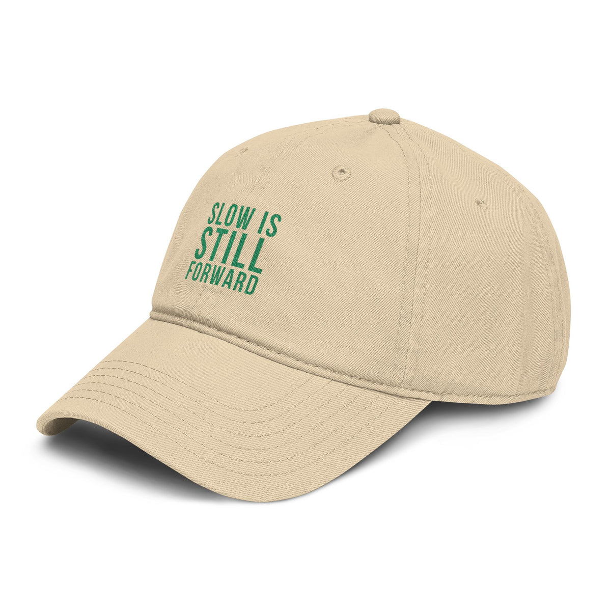 Slow Is Still Forward — Embroidered Washed Baseball Cap